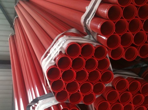 北京红色消防涂塑钢管